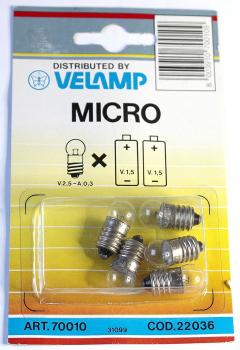 Kleinbirnen / V2,5 - A 0,3 / VE mit 5 Stk